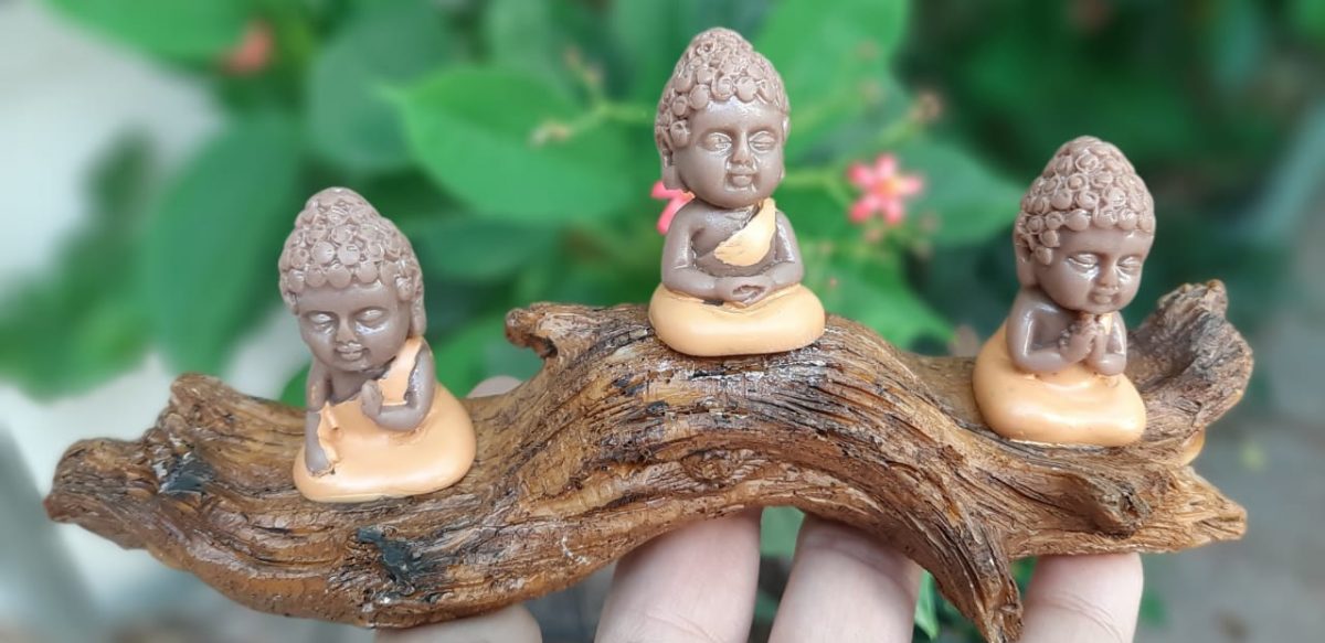 Monks on Log